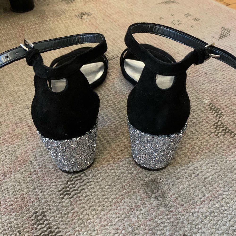 **Reduced Price: Stuart Weitzman Simplemid Glitter Sandals
